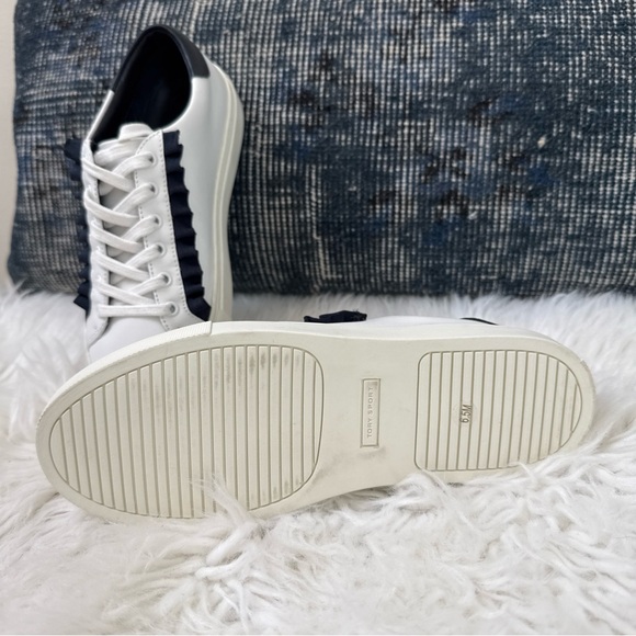 Tory Burch Ruffle Sneaker NEW! 6.5 Leather - Picture 2 of 7